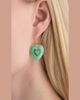 Emily P. Wheeler Rock Heart Earrings with Chrysoprase and Tsavorite - 2