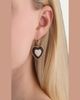 Emily P. Wheeler Rock Heart Earrings with Diamonds and Sandalwood - 2
