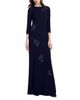 Emily Shalant Emily Shalant Beaded Flower Stretch Crepe Gown - 2