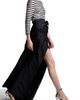 EMILY SHALANT EMILY SHALANT Beaded Stripe Mixed Media Taffeta Gown - 4