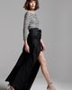 EMILY SHALANT EMILY SHALANT Beaded Stripe Mixed Media Taffeta Gown - 5