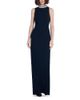 Emily Shalant Emily Shalant Braided Crystal Mock Neck Stretch Crepe Gown - 1