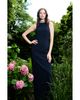 Emily Shalant Emily Shalant Braided Crystal Mock Neck Stretch Crepe Gown - 2