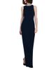 Emily Shalant Emily Shalant Braided Crystal Mock Neck Stretch Crepe Gown - 3