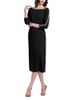 Emily Shalant Emily Shalant Crystal Floral Midi Dress - 1