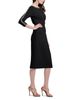 Emily Shalant Emily Shalant Crystal Floral Midi Dress - 5