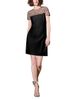 Emily Shalant Emily Shalant Crystal Illusion Stretch Crepe Mini Dress - 6
