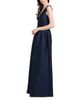 Emily Shalant Emily Shalant Embellished Faille Deep V Neck Gown - 2