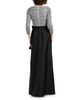 Emily Shalant Emily Shalant Mixed Media Embellished Tie Waist Gown - 6