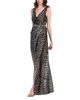 Emily Shalant Emily Shalant Pleated Rhinestone Waist Gown - 3