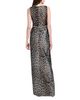 Emily Shalant Emily Shalant Pleated Rhinestone Waist Gown - 4