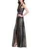 Emily Shalant Emily Shalant Pleated Rhinestone Waist Gown - 5