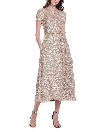 Emily Shalant Emily Shalant Translucent Encrusted Sequin Dress