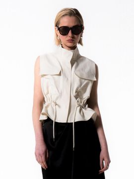 Emin & Paul CREAM UTILITY VEST