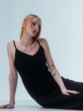 Emin & Paul Felted Wool Dress [Black]