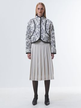 Emin & Paul Floral Pattern Quilted Cotton-Blend Jacket