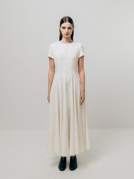 Emin & Paul PANEL MAXI DRESS [WHITE]