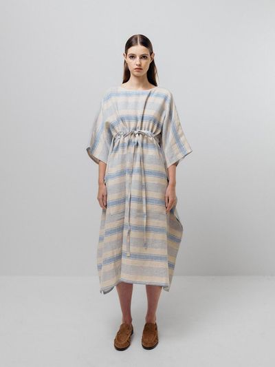 Emin & Paul STRIPE RELAXED TIE WAIST DRESS