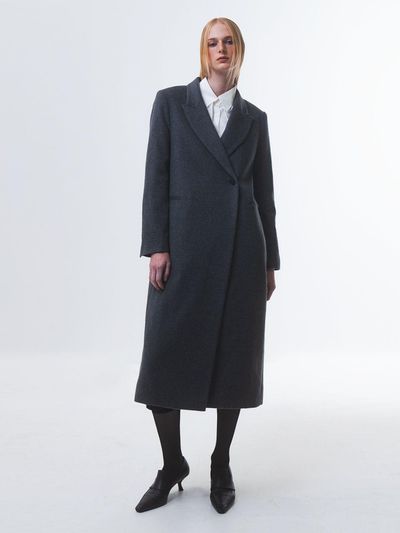 Emin & Paul Structured Double-faced Wool Coat [Grey]