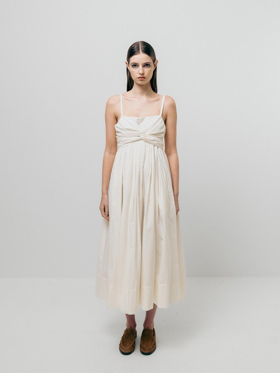 Emin & Paul Tie Front Dress [White]