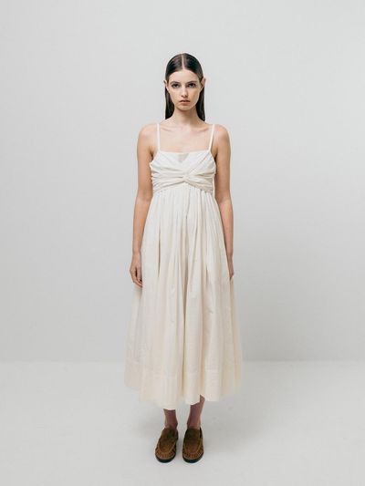 Emin & Paul Tie Front Dress [White]