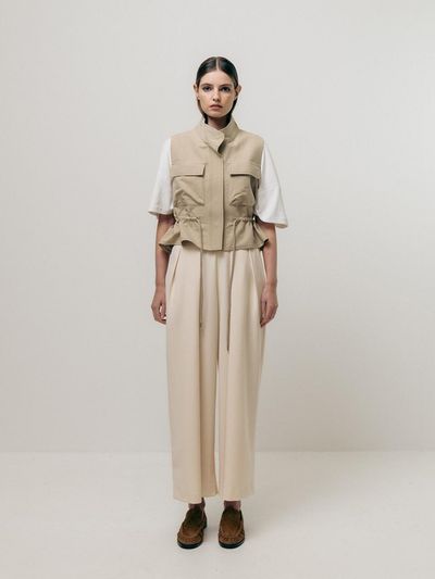 Emin & Paul UTILITY VEST [BEIGE]