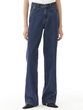 emkm Signature Semi Wide Denim Pants_DARK BLUE