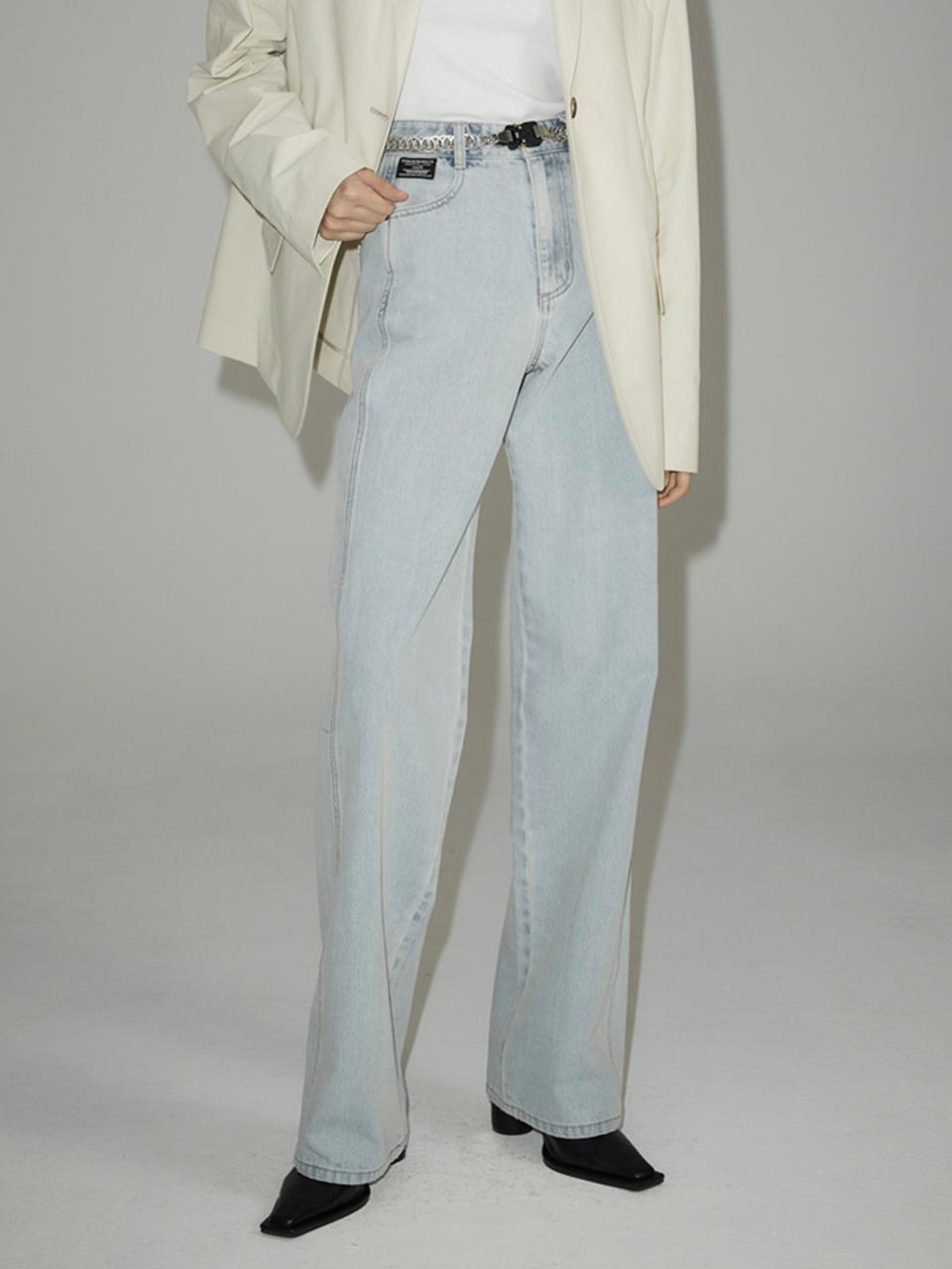 emkm Signature Semi Wide Denim Pants_LIGHT BLUE