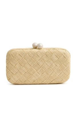 Emm Kuo Emm Kuo Halsey Raffia Clutch Bag