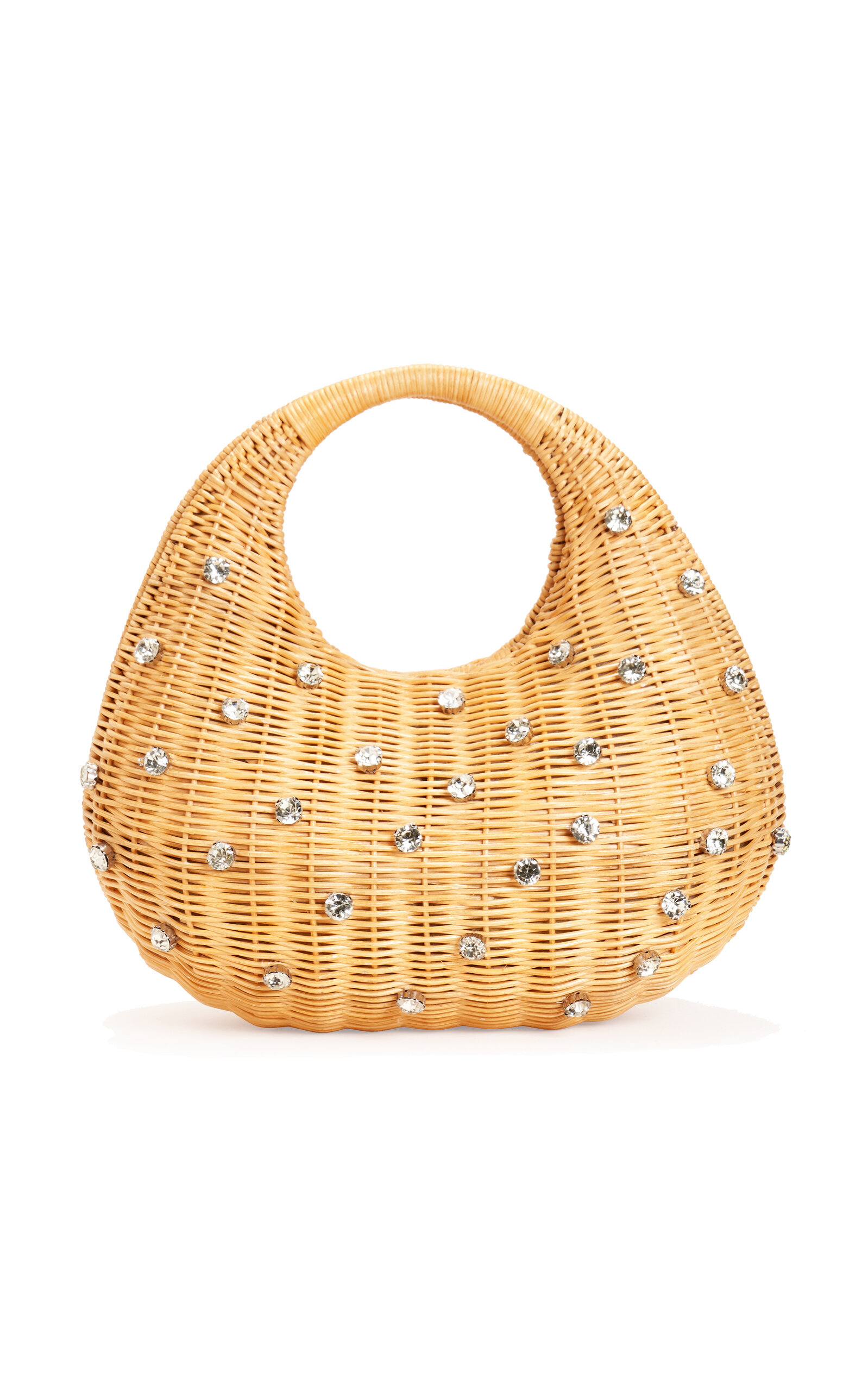 Emm Kuo Emm Kuo Hudson CrystalEmbellished Wicker Bag