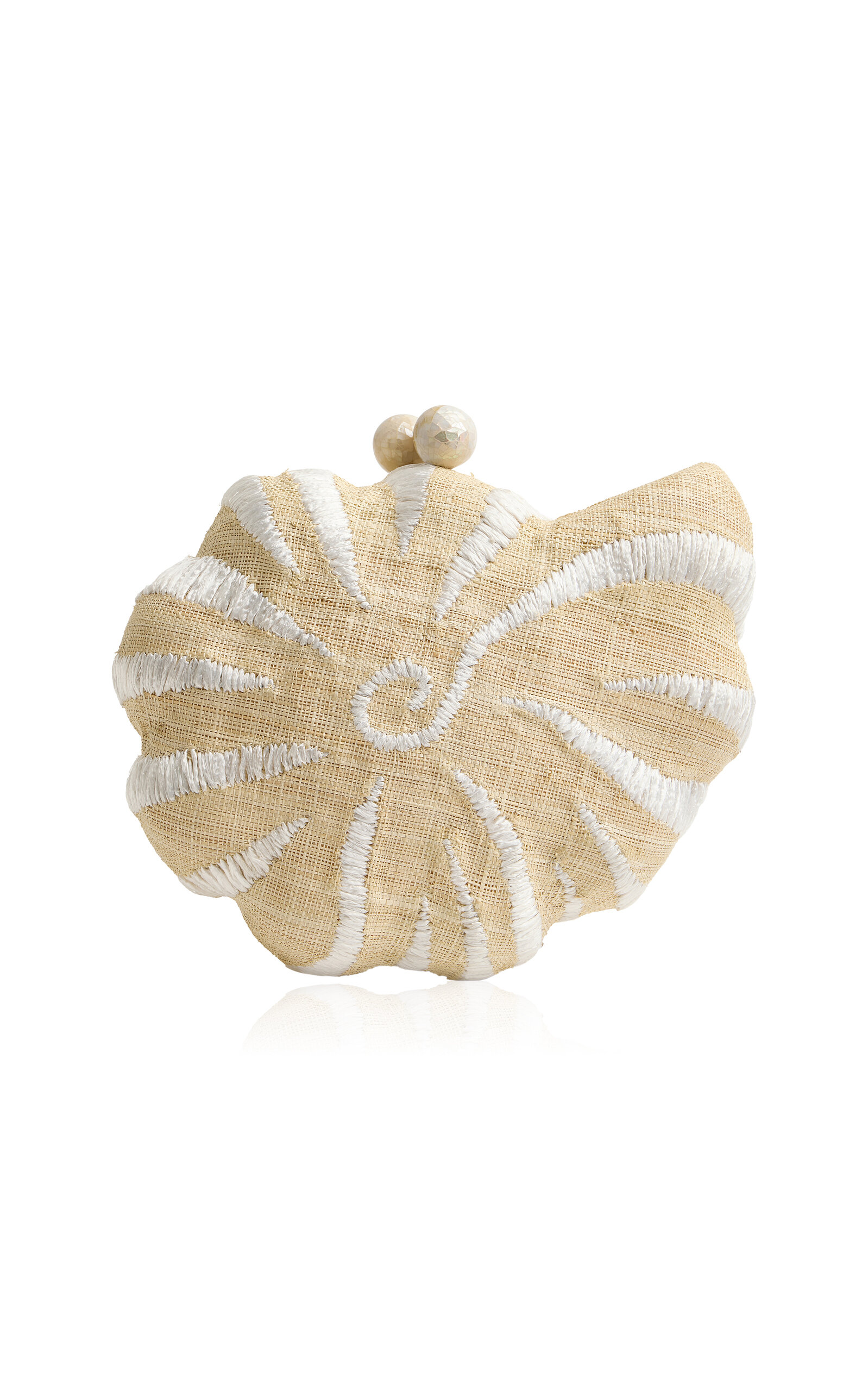 Emm Kuo Emm Kuo Kahala Raffia Clutch Bag