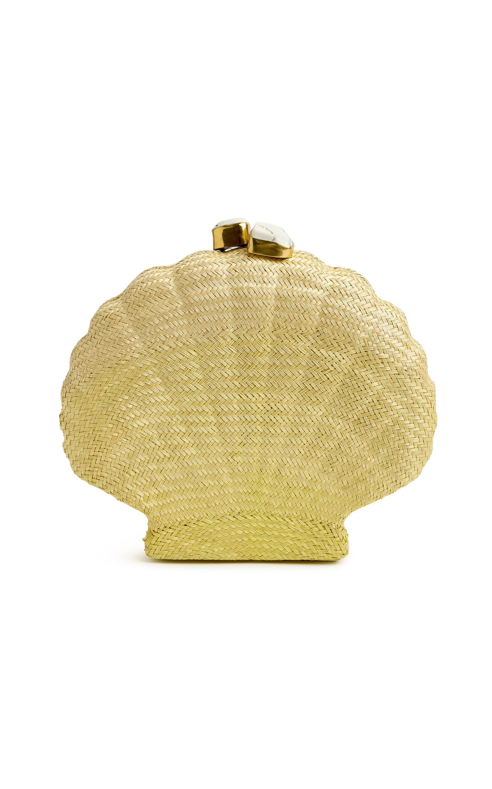 Emm Kuo Emm Kuo Le Sirenuse Raffia Clutch Bag