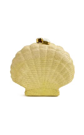 Emm Kuo Emm Kuo Le Sirenuse Raffia Clutch Bag