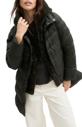 Emme Emme Emmchenzia Faux Fur Trim Water Repellent Puffer Jacket