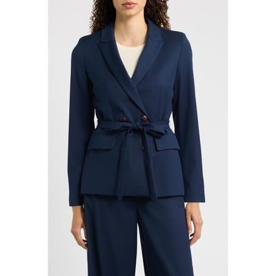 Emme Emme Emmfata Peaked Lapel Belted Blazer