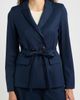 Emme Emme Emmfata Peaked Lapel Belted Blazer - 4