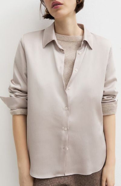 Emme Emme Emmlira Crinkled Hammered Satin Shirt