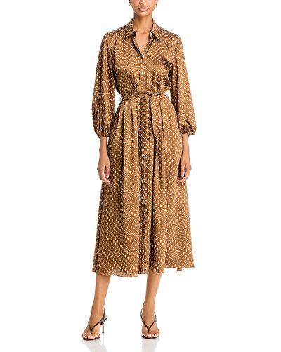 Emme Emme Emmpasso Printed Twill Midi Shirtdress
