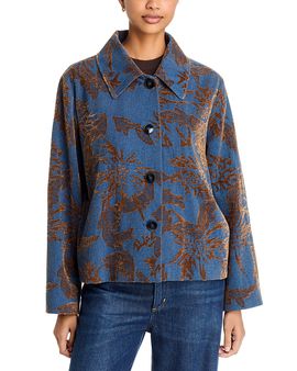 Emme Emme Faded Jacquard Denim Jacket