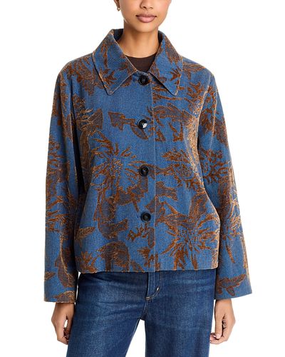 Emme Emme Faded Jacquard Denim Jacket