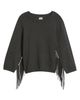 Emme Emme Fringe Sleeve Crewneck Sweater - 5