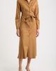 Emme Emme Long Sleeve Belted Midi Shirtdress - 1