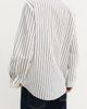 Emme Emme Pinstripe Cotton Blend Button-Up Shirt - 2