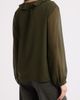 Emme Emme Ruffled V-Neck Georgette Top - 2