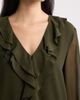 Emme Emme Ruffled V-Neck Georgette Top - 4