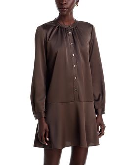 Emme Emme Satin Crepe Drop Waist Dress