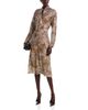 Emme Emme Satin Tie Neck Shirtdress - 2