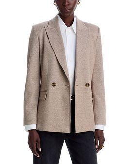 Emme Emme Stretch Boucle Jersey Double Breasted Blazer