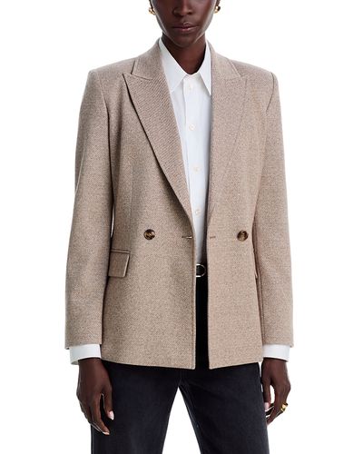 Emme Emme Stretch Boucle Jersey Double Breasted Blazer