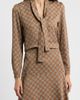 Emme Emme Tie Neck Long Sleeve Top - 1